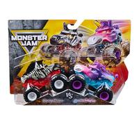 Monster Jam, Sparkle Smash Vs. Racing Stripes - Monster Trucks, escala 1:64, juguetes para niños a partir de 3 años