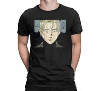 Monster Johann Naoki Urasawa T-Shirts For Men Cool Cotton Tees Round Collar Harajuku Tshirt Black L