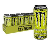 Monster Lando Norris, Bebida Energética Zero Azúcar-Pack de 12 Latas de 500ml