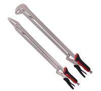 Monster&Master Alicates de alcance extendido de 18 pulgadas (una nariz puntiaguda + una esquina de 90 grados) con mangos antideslizantes, juego de 2 piezas, MM-EP-002x2