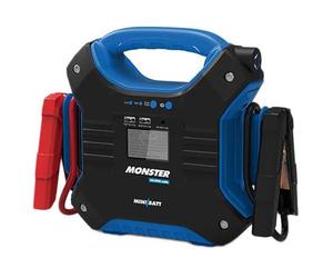 MONSTER - Miniarrancador para coches 35.000 mAh de MiniBatt- Especial para camiones, barcos, aviones... 24V. Incluye pinzas de arranque inteligentes.