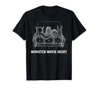 Monster Movie Night Funny Creature Feature Película de Halloween Camiseta