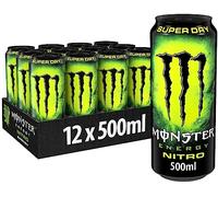 Monster Nitro Super Dry Energy Drink - Bebida energética (500 ml, 12 unidades)
