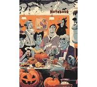 Monster Party Notebook - Funny Halloween Journal for Kids and Adults: 120 Lined Pages | Spooky Cartoon Cover | Perfect for Writing, Journaling, or Halloween Notes
