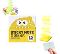 Monster Pop-Up Transparent Sticky Notes, glitter post it notes 7.6x7.6cm, Office Memo for Bible Study, Office, Planning, Journaling, Organizing Tasks, Daily, Annotation，1pc-b