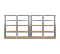 Monster Racking 4 x EstanterÃas de Acero Galvanizado Estantes MDF EstanterÃa Pesada Almacenaje 5 niveles BahÃas