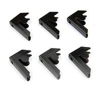 Monster Racking - 6 Conectores Negros para Estanterías T-Rax para Garaje Garage Almacén Taller Conectores para Unir Estanterías T-Rax sin Tornillos Piezas Unir Bahías de Estanterías Metálicas Rejillas