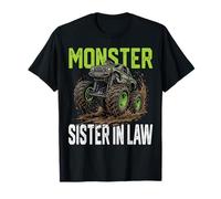 Monster Sister IN Law Truck Family Matching Mud Racing Camiseta