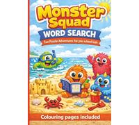 Monster Squad wordsearch puzzle book for pre-school kids with colouring pages: Pre-school wordsearch puzzles Simple three-letter words that support ... (Monster Squad Puzzles and Activities)