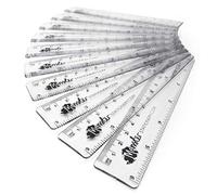 Monster Stationery - Reglas transparentes de 15 cm (10 unidades, 10 unidades), transparente
