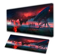 Monster Story Mouse Pad/XL Blood Red Mouse Pad/Anti Slip Pearl Base, Durable Seam, Large OfficeDeskPad, PC Gaming MousePad, Rectangular AnimeMousePad Tappetiti para el Mouse Pad (A,80×40cm)