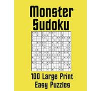 Monster Sudoku 100 Large Print Easy Puzzles