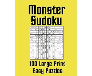 Monster Sudoku 100 Large Print Easy Puzzles