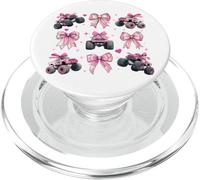 Monster Truck 4 Wheeler Offroad Girl Coquette Bow Pink Mom PopSockets PopGrip para MagSafe