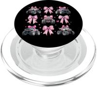 Monster Truck 4 Wheeler Offroad Girl Coquette Bow Pink Mom PopSockets PopGrip para MagSafe