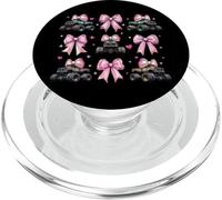 Monster Truck 4 Wheeler Offroad Girl Coquette Bow Pink Mom PopSockets PopGrip para MagSafe
