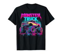 Monster Truck 4 Wheeler Vaporwave Estética Retro 80s Camiseta