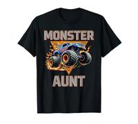 Monster Truck Aunt Family Matching Monster Truck Amantes Camiseta