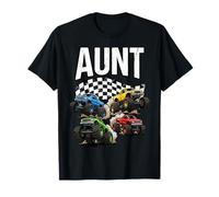 Monster Truck Aunt Women Auntie Birthday Family Crew matchin Camiseta