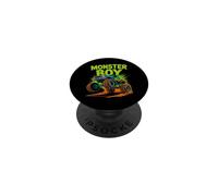 Monster Truck Boy Family Crew Brother Kids Cumpleaños a Juego PopSockets PopGrip Adhesivo
