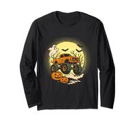 Monster Truck Calabaza Halloween Fantasma Niños Niños Pequeños Manga Larga