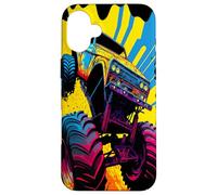 Monster Truck Car Lovers para niños, jóvenes y Adultos, Mujeres y niños Carcasa para iPhone 16 Plus