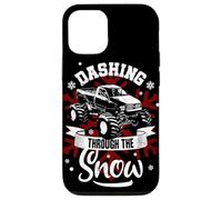 Monster Truck Christmas V8 Motor Muscle Car Pickup Fan Carcasa para iPhone 12/12 Pro