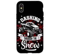 Monster Truck Christmas V8 Motor Muscle Car Pickup Fan Carcasa para iPhone X/XS