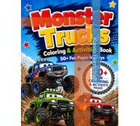 Monster Truck Coloring and Activity Book