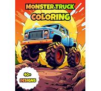 Monster Truck Coloring Book for Kids Ages 4-8 - Printable & Digital iPad PDF Coloring Pages: Fun Big Trucks Coloring Adventure for Boys & Girls - Works on Tablet, iPad, and Printable PDF