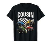 Monster Truck Cousin Birthday Family Crew Matching Men Kids Camiseta