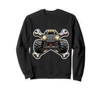 Monster Truck Crossed Bones Lover Entusiasta Niños Hombres Cool Sudadera