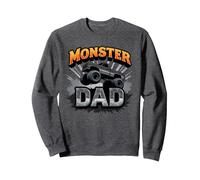 Monster Truck Dad Adulto Motorsport Enthusiast Gift Sudadera, Unisex para Adultos, Jaspeado Oscuro, L