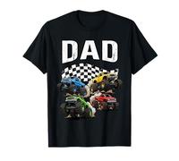 Monster Truck Dad Father Birthday Family Crew Matching Camiseta