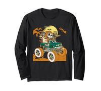 Monster Truck Esqueleto Zombi Vampiro Divertido Halloween Miedo Manga Larga