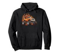 Monster Truck Funny Thanksgiving Turkey Sudadera con Capucha