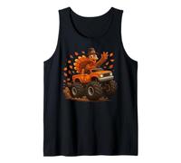 Monster Truck Funny Thanksgiving Turquía Camiseta sin Mangas