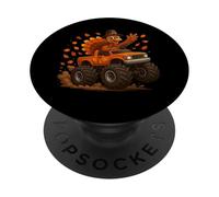 Monster Truck Funny Thanksgiving Turquía PopSockets PopGrip Adhesivo