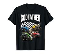 Monster Truck Godfather Grandpa Birthday Family Crew Matchin Camiseta