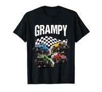 Monster Truck Grampy Grandpa Birthday Family Crew Matching Camiseta