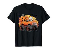 Monster Truck Halloween Calabaza Fantasma Diseño Gráfico Regalo Camiseta