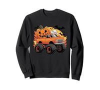 Monster Truck Halloween Calabaza Fantasma Diseño Gráfico Regalo Sudadera