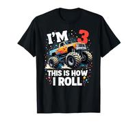 Monster Truck I'm 3 This Is How I Roll Niño de tercer cumpleaños Camiseta