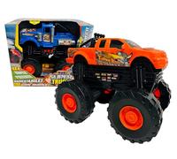 Monster Truck - Juguete con luces y sonidos, movimiento de embrague todoterreno, juguetes de coche 4 x 4, juguete con ruedas Maxi todoterreno, juego grande para niños, luces y sonidos Big Foot,colores