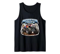 Monster Truck Lover Entusiasta Hombres Niños Neumáticos Grandes Cool Camiseta sin Mangas