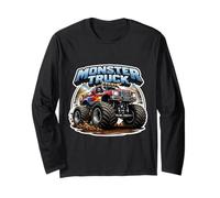 Monster Truck Lover Entusiasta Hombres Niños Neumáticos Grandes Cool Manga Larga