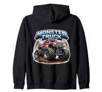 Monster Truck Lover Entusiasta Hombres Niños Neumáticos Grandes Cool Sudadera con Capucha