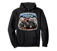 Monster Truck Lover Entusiasta Hombres Niños Neumáticos Grandes Cool Sudadera con Capucha