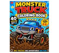 Monster Truck Mania: Big Wheels Coloring Adventure for Ages 3-6
