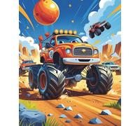 Monster Truck Mayhem!: An epic action kids' notebook with monster trucks, planets and wild chases | Lined journal for boys, girls and truck-loving ... Perfect for writing, journalling or homework